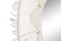 DKD Home Decor Espejo Macramé Cristal Beige 76x76 cm