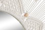 DKD Home Decor Espejo Macramé Cristal Beige 76x76 cm
