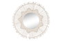 DKD Home Decor Espejo Macramé Cristal Beige 76x76 cm