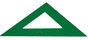 Faber-Castell Escuadra Técnica de 28 cm Verde sin Graduar