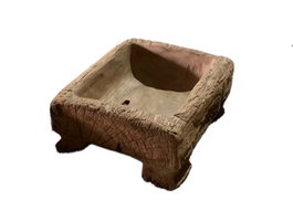 DKD Home Decor Centro de Mesa de Teca Natural 27x23x11,5 cm