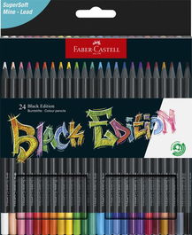 Lapices De Colores Faber-Castell Black Edition Estuche De 24