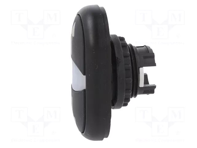 EATON ELECTRIC Interruptor Doble 22mm Negro