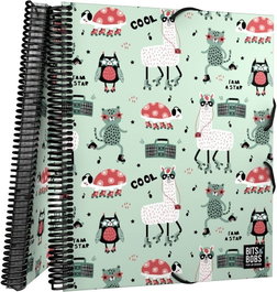 GRAFOPLAS DISEÑO Carpeta con Fundas Maxiplas PP 30F B&B Party 25,5x31x1,6cm