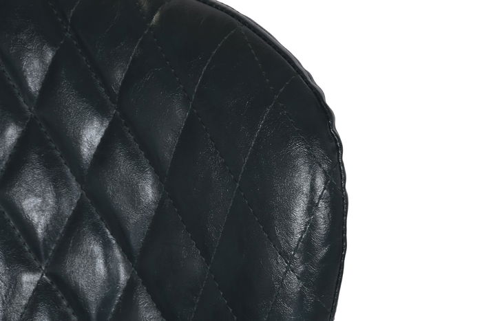 DKD Home Decor Taburete Vintage Azul Petroleo Metal y Pu 42.5 x 81.5 x 40 cm