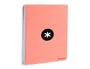 Antartik Cuaderno espiral A4 tapa dura 80 hojas 90gr cuadro 4mm margen color coral