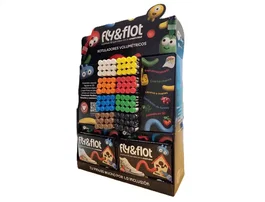 Tcolors Expositor Sobremesa Rellenable con 96 Rotuladores Volumétricos Fly & Flot Efecto 3D 25 ml - Colores Surtidos