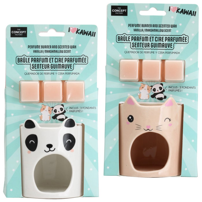 The Concept Factory Quemador de Esencias con Cera Perfumada Aroma Vainilla