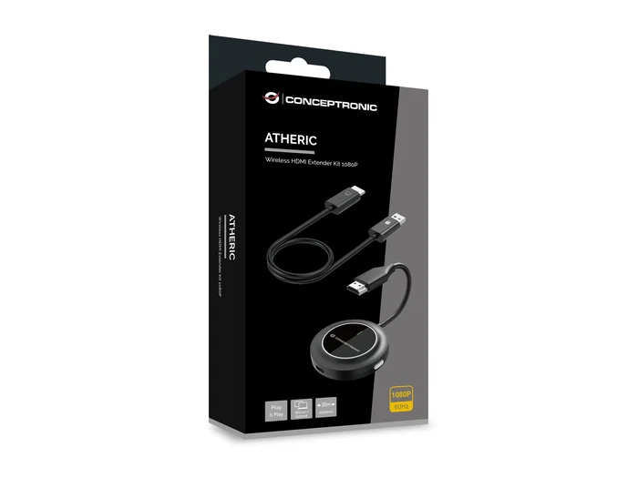 Conceptronic ATHERIC02B Transmisor HDMI Inalámbrico Full HD 1080p 60Hz 30m Conceptronic ATHERIC02B Transmisor HDMI Inalámbrico Full HD 1080p 60Hz 30m