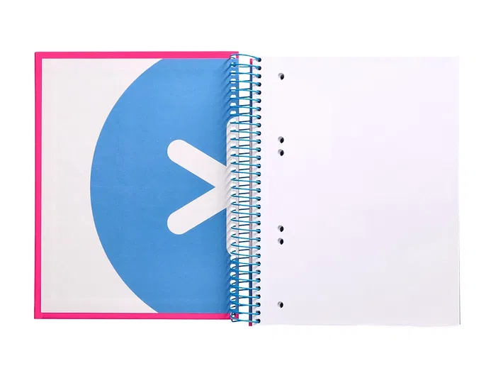 Antartik Cuaderno espiral A5 micro 120 hojas 90 gr liso con bandas color rosa fluor Antartik Cuaderno espiral A5 micro 120 hojas 90 gr liso con bandas color rosa fluor