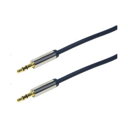 LogiLink Cable de audio de 3,5 mm de 5 metros, azul