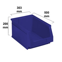 TAVGR Cubo de almacenaje industrial azul 500X303 22,2 l