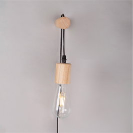 Ajman Aplique de Pared de Madera Estilo Nórdico