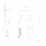 Aplique de Pared de Madera Ajman SKD-W1010, Lámpara LED E27 para Dormitorio y Sala de Estar