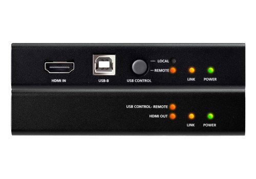 ATEN Extensor KVM HDMI USB Audio RS-232 4K HDR hasta 100m por Cat 6/6a con Conmutación EDID y Control Dual Consola - Modelo CE801-AT-G