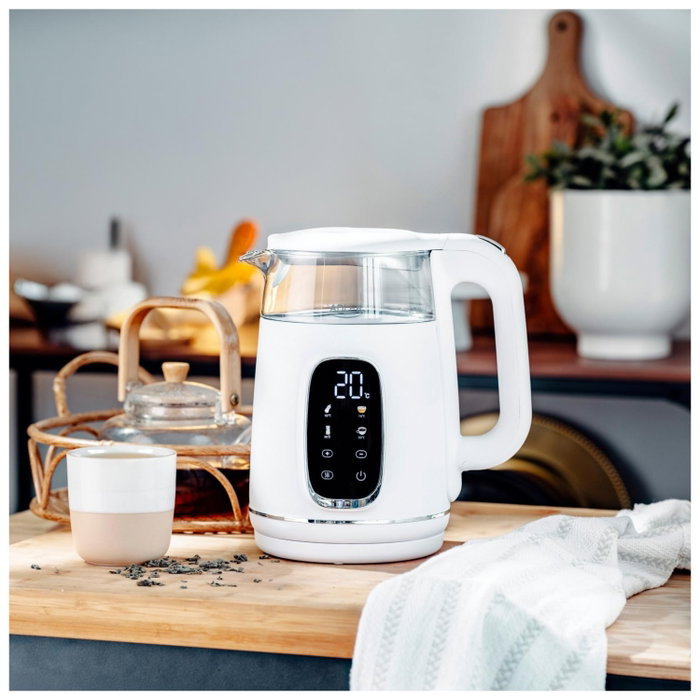 Adler Ad 1305 Hervidor de agua 1,7 l Blanco/plata