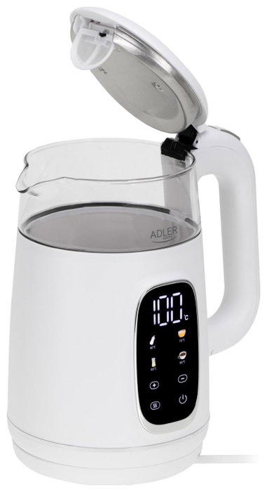 Adler Ad 1305 Hervidor de agua 1,7 l Blanco/plata