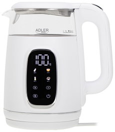 Adler Ad 1305 Hervidor de agua 1,7 l Blanco/plata