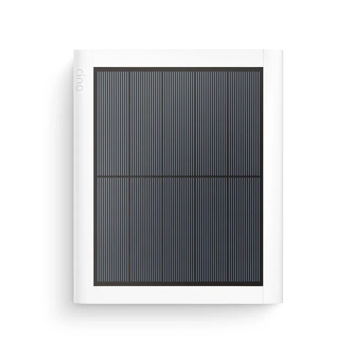 Ring Solar Panel USB-C Placa Solar 4 W para Cámaras (USB Tipo C, Blanco, Compatible con Spotlight Cam, Stick Up Cam, Alarm Outdoor Siren)