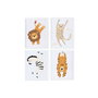DKD Home Decor Set de 4 Cuadros de Lienzo Poliéster Animal 30x1,8x40 cm