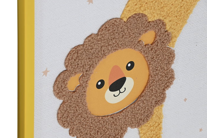 DKD Home Decor Cuadro Lienzo Animal Amarillo Blanco 40 x 30 cm (4 Unidades)
