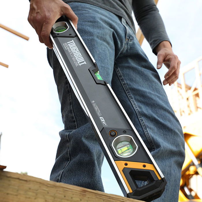 Toughbuilt TB-H2-L-M60LH-M Nivel Magnético Tubular con Burbuja Iluminada 60 cm