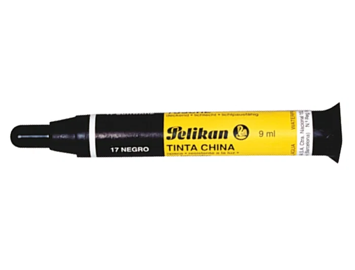 Pelikan Cargador Tinta China Negra 9 ml para Dibujar y Pintar