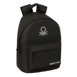 Safta Mochila Benetton Basics Negra para Portátil 14,1 pulgadas