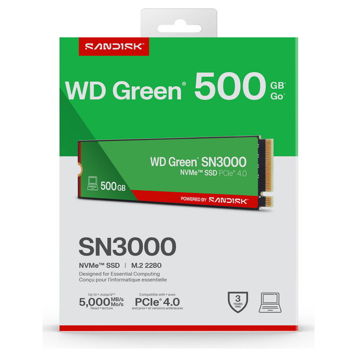 Western Digital Green SN3000 500 GB M.2 2280 SSD