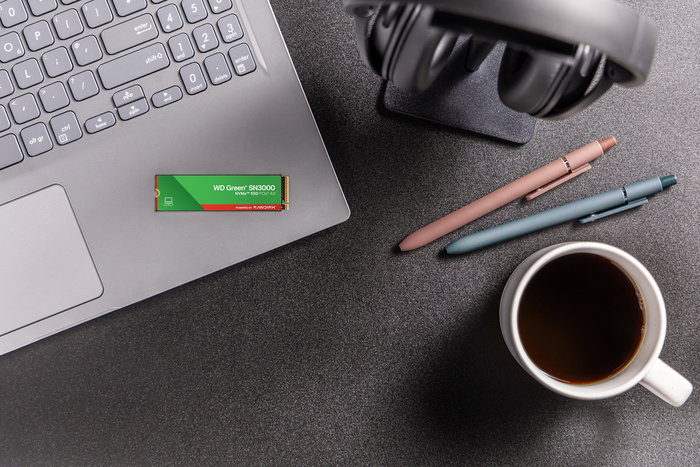 SanDisk WD Green SSD 500GB SN3000 NVMe M.2 2280 PCI Express 4.0 QLC NAND - 5000 MB/s lectura, 4100 MB/s escritura - PC/Portátil/Consola