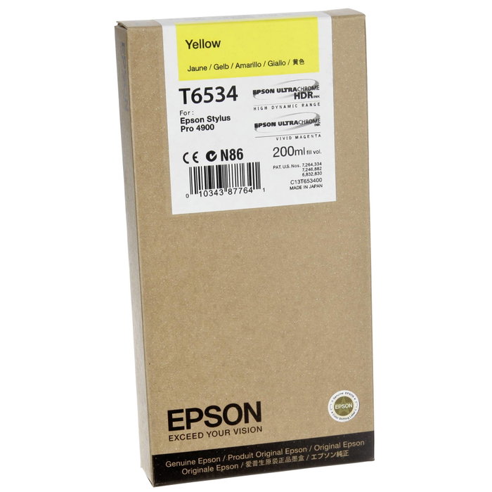 Epson Cartucho de tinta Amarillo T6534 200 ml (C13T653400) original