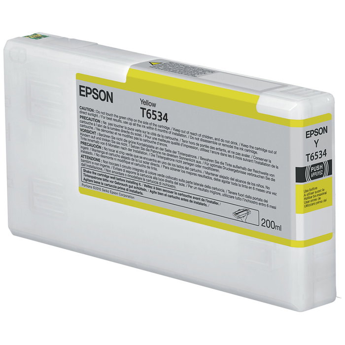 Epson Cartucho de tinta Amarillo T6534 200 ml (C13T653400) original