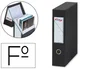 Pardo Archivador con tapa DIN A4 80 mm Negro Carton forrado 335x250x80 mm