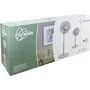 Farelek Ventilador de Pedestal Silencioso Voranza, 36 cm de Diámetro - FAR3431541121126