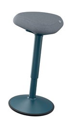 Taburete Leitz Active Ergo Con Asiento Confort Alto Gris Oscuro