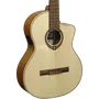 LAG Guitarra Clásica Electroacústica Occitania 88 - 4/4 Cutaway Natural Brillo Abeto Engelmann Macizo Khaya Stage LAG
