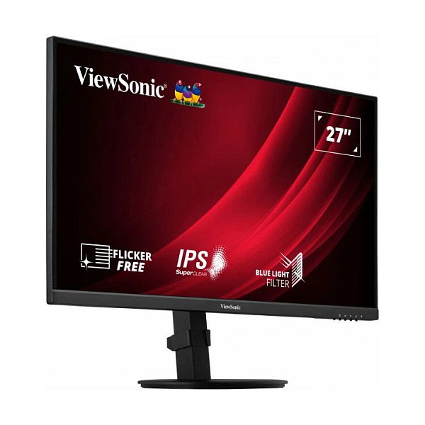 ViewSonic VG2709-2K-MHD-2 Monitor LED Gaming 27" (68,6 cm), Resolución QHD 2560x1440, Panel IPS, 75Hz, Altavoces, HDMI, DisplayPort, Negro