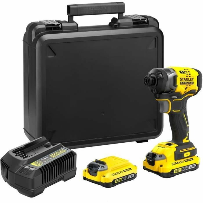 Stanley Fatmax Atornillador de impacto V20 SFMCF820D2K-QW 190 Nm Brushless 18V con 2 Baterías 2Ah