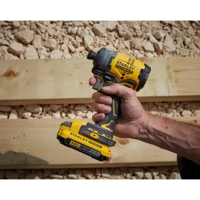 Stanley Fatmax Atornillador de Impacto SFMCF820D2K-QW Brushless Litio 18V 190 Nm 2 Baterías 2Ah Stanley Fatmax Atornillador de Impacto SFMCF820D2K-QW Brushless Litio 18V 190 Nm 2 Baterías 2Ah