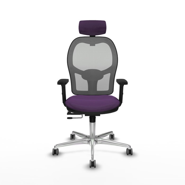 PIQUERAS Y CRESPO Silla de oficina Jorquera con mecanismo Sincro/Traslack, Morado y Gris PIQUERAS Y CRESPO Silla de oficina Jorquera con mecanismo Sincro/Traslack, Morado y Gris