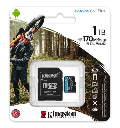 Kingston Technology Canvas Go! Plus 1 TB MicroSD UHS-I Clase 10