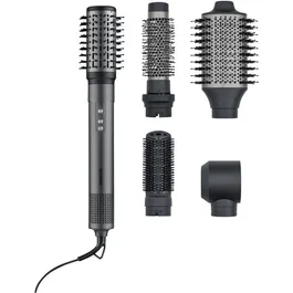 Severin SEV1744785035156 Cepillo de Peinado Iónico Multiestilizador 5 en 1 con Motor BLDC 1500 W y 5 Accesorios - Color Gris y Negro