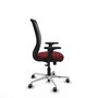PIQUERAS Y CRESPO Silla de oficina Zulema con mecanismo Sincro, Granate y Negro