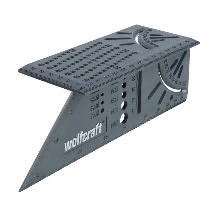 Wolfcraft Ángulo de Sesgo 3d Profesional Plástico Gris Wolfcraft Ángulo de Sesgo 3d Profesional Plástico Gris