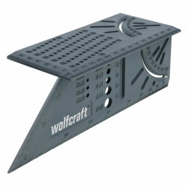 Wolfcraft Escuadra 3D para Vigas de Madera Gris Oscuro