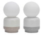 DKD Home Decor Lámpara de Sobremesa de Cerámica y Cristal Bicolor G9