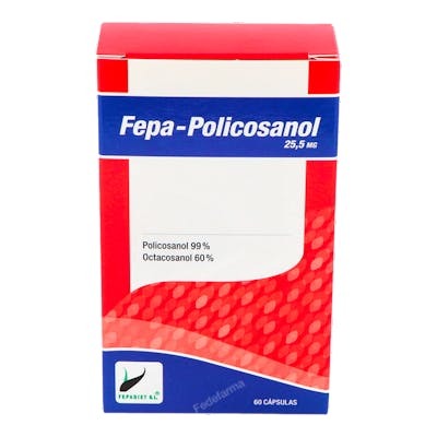 Fepa Policosanol 60 cápsulas 25.5mg Fepa Policosanol 60 cápsulas 25.5mg