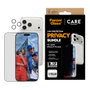 PanzerGlass Care by Protector de Pantalla Privacidad 3 en 1 para iPhone 17 Pro Max, Aplicación en Seco, Vidrio Templado Anti-Rayones y Golpes