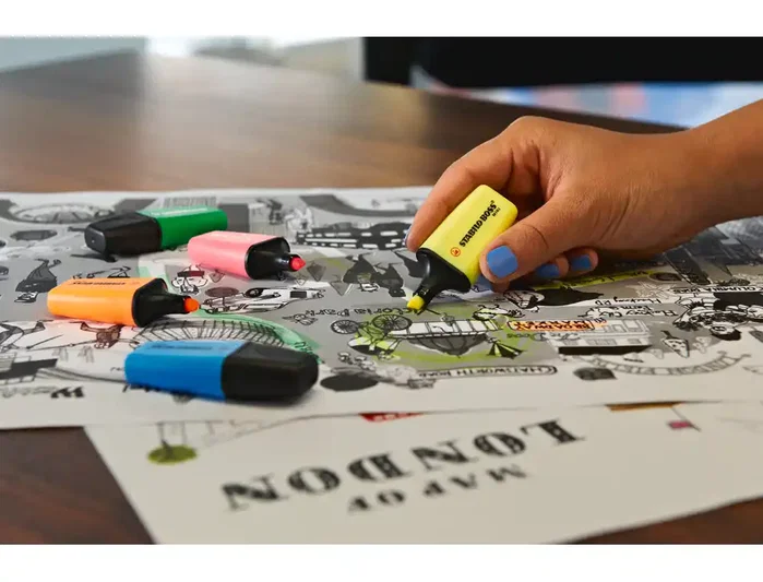 Stabilo Boss Mini Rotuladores Fluorescentes Colores Surtidos Expositor de 50 Unidades