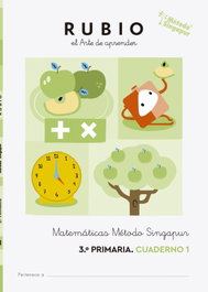 RUBIO Matemáticas 3.º Primaria Método Singapur (Pack de 3 cuadernos)